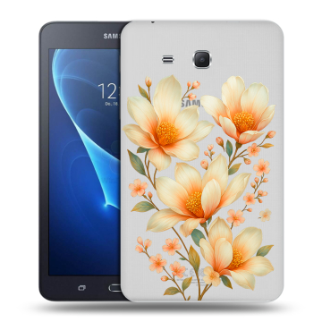 Силиконовый чехол на Samsung Galaxy Tab A 7 (2016) с принтом Цветы