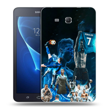 Силиконовый чехол на Samsung Galaxy Tab A 7 (2016) с принтом Реал Роналдо
