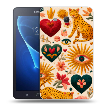 Силиконовый чехол на Samsung Galaxy Tab A 7 (2016) с принтом Модный принт