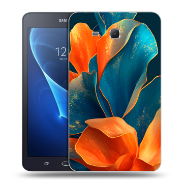 Силиконовый чехол на Samsung Galaxy Tab A 7 (2016) с принтом Цветы