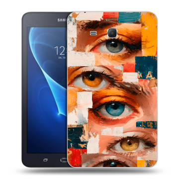 Силиконовый чехол на Samsung Galaxy Tab A 7 (2016) с принтом Модный принт