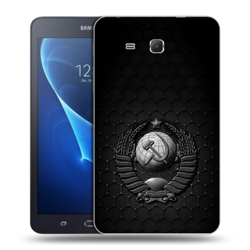 Силиконовый чехол на Samsung Galaxy Tab A 7 (2016) с принтом Герб Флаг СССР