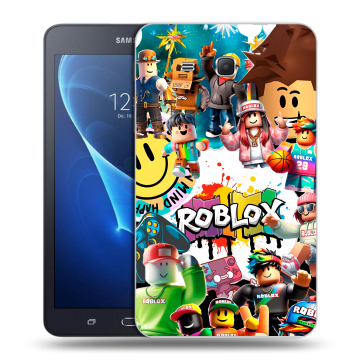 Силиконовый чехол на Samsung Galaxy Tab A 7 (2016) с принтом Roblox Роблокс