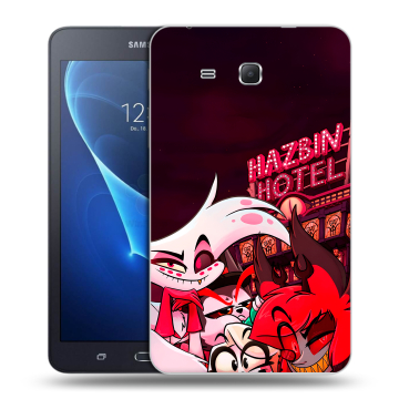 Силиконовый чехол на Samsung Galaxy Tab A 7 (2016) с принтом Hazbin Hotel Отель Хазбин Силиконовый чехол на Samsung Galaxy Tab A 7 (2016) с принтом Hazbin Hotel Отель Хазбин