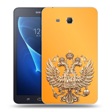 Силиконовый чехол на Samsung Galaxy Tab A 7 (2016) с принтом Герб Флаг России