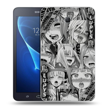 Силиконовый чехол на Samsung Galaxy Tab A 7 (2016) с принтом Ahegao Ахегао Аниме
