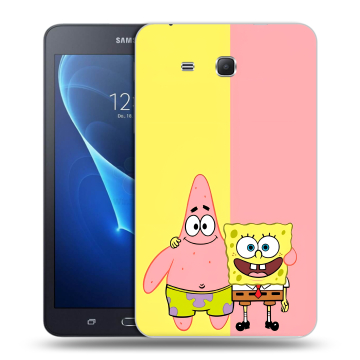 Силиконовый чехол на Samsung Galaxy Tab A 7 (2016) с принтом Спанч боб Спанчбоб Силиконовый чехол на Samsung Galaxy Tab A 7 (2016) с принтом Спанч боб Спанчбоб