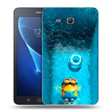 Силиконовый чехол на Samsung Galaxy Tab A 7 (2016) с принтом Миньоны