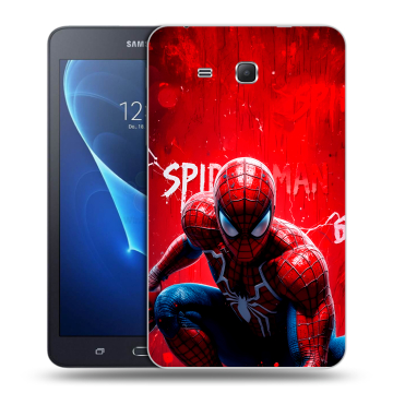 Силиконовый чехол на Samsung Galaxy Tab A 7 (2016) с принтом Spiderman Человек паук