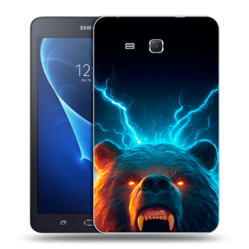 Силиконовый чехол на Samsung Galaxy Tab A 7 (2016) с принтом Медведь