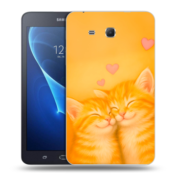 Силиконовый чехол на Samsung Galaxy Tab A 7 (2016) с принтом Милые котята Силиконовый чехол на Samsung Galaxy Tab A 7 (2016) с принтом Милые котята