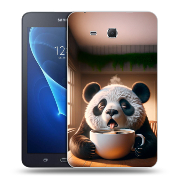Силиконовый чехол на Samsung Galaxy Tab A 7 (2016) с принтом смешная панда Силиконовый чехол на Samsung Galaxy Tab A 7 (2016) с принтом смешная панда