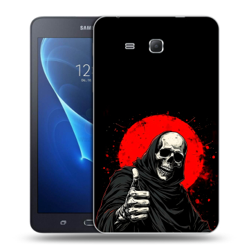 Силиконовый чехол на Samsung Galaxy Tab A 7 (2016) с принтом смешной скелет