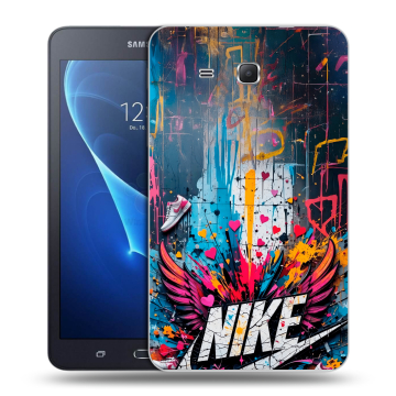 Силиконовый чехол на Samsung Galaxy Tab A 7 (2016) с принтом Nike Найк Силиконовый чехол на Samsung Galaxy Tab A 7 (2016) с принтом Nike Найк