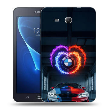 Силиконовый чехол на Samsung Galaxy Tab A 7 (2016) с принтом BMW БМВ Силиконовый чехол на Samsung Galaxy Tab A 7 (2016) с принтом BMW БМВ