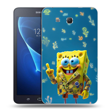 Силиконовый чехол на Samsung Galaxy Tab A 7 (2016) с принтом Спанч боб Спанчбоб Силиконовый чехол на Samsung Galaxy Tab A 7 (2016) с принтом Спанч боб Спанчбоб