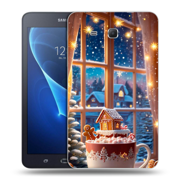 Силиконовый чехол на Samsung Galaxy Tab A 7 (2016) с принтом Новый год