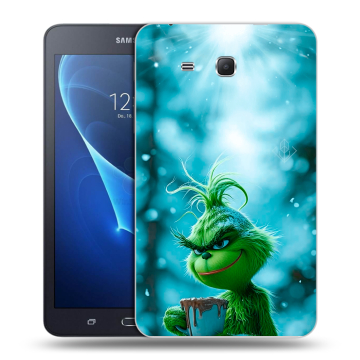 Силиконовый чехол на Samsung Galaxy Tab A 7 (2016) с принтом Новый год гринч