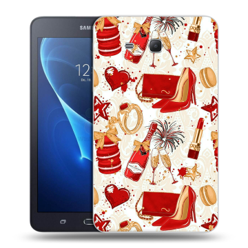 Силиконовый чехол на Samsung Galaxy Tab A 7 (2016) с принтом Новый год