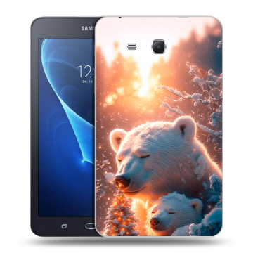 Силиконовый чехол на Samsung Galaxy Tab A 7 (2016) с принтом Новый год Силиконовый чехол на Samsung Galaxy Tab A 7 (2016) с принтом Новый год