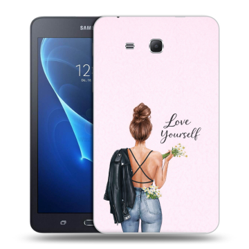 Силиконовый чехол на Samsung Galaxy Tab A 7 (2016) с принтом женский Силиконовый чехол на Samsung Galaxy Tab A 7 (2016) с принтом женский