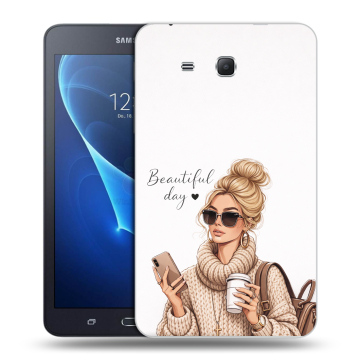 Силиконовый чехол на Samsung Galaxy Tab A 7 (2016) с принтом женский Силиконовый чехол на Samsung Galaxy Tab A 7 (2016) с принтом женский