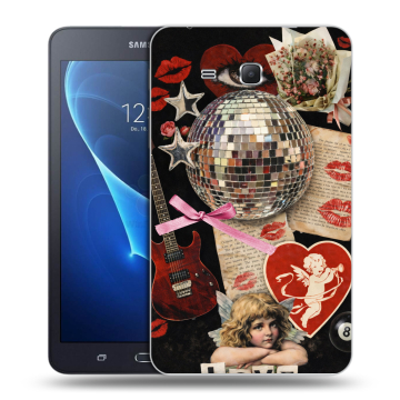 Силиконовый чехол на Samsung Galaxy Tab A 7 (2016) с принтом для девочек