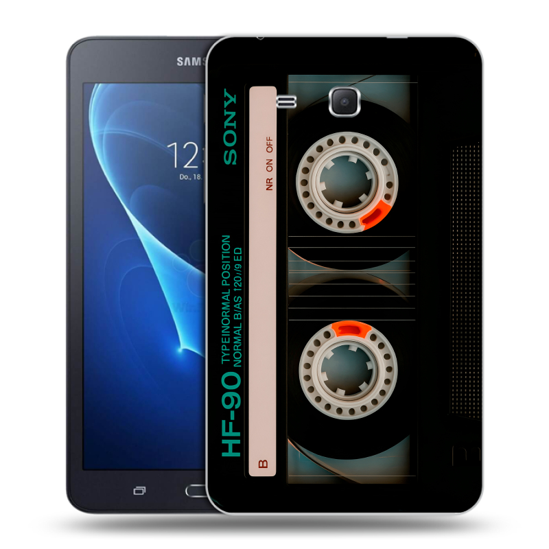 Силиконовый чехол на Samsung Galaxy Tab A 7 (2016) с принтом Кассета Силиконовый чехол на Samsung Galaxy Tab A 7 (2016) с принтом Кассета