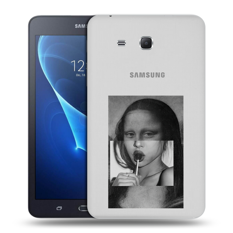 Силиконовый чехол на Samsung Galaxy Tab A 7 (2016) с принтом Мона Лиза Силиконовый чехол на Samsung Galaxy Tab A 7 (2016) с принтом Мона Лиза