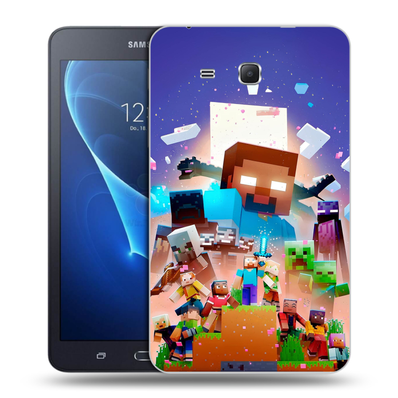 Силиконовый чехол на Samsung Galaxy Tab A 7 (2016) с принтом Майнкрафт Minecraft Силиконовый чехол на Samsung Galaxy Tab A 7 (2016) с принтом Майнкрафт Minecraft