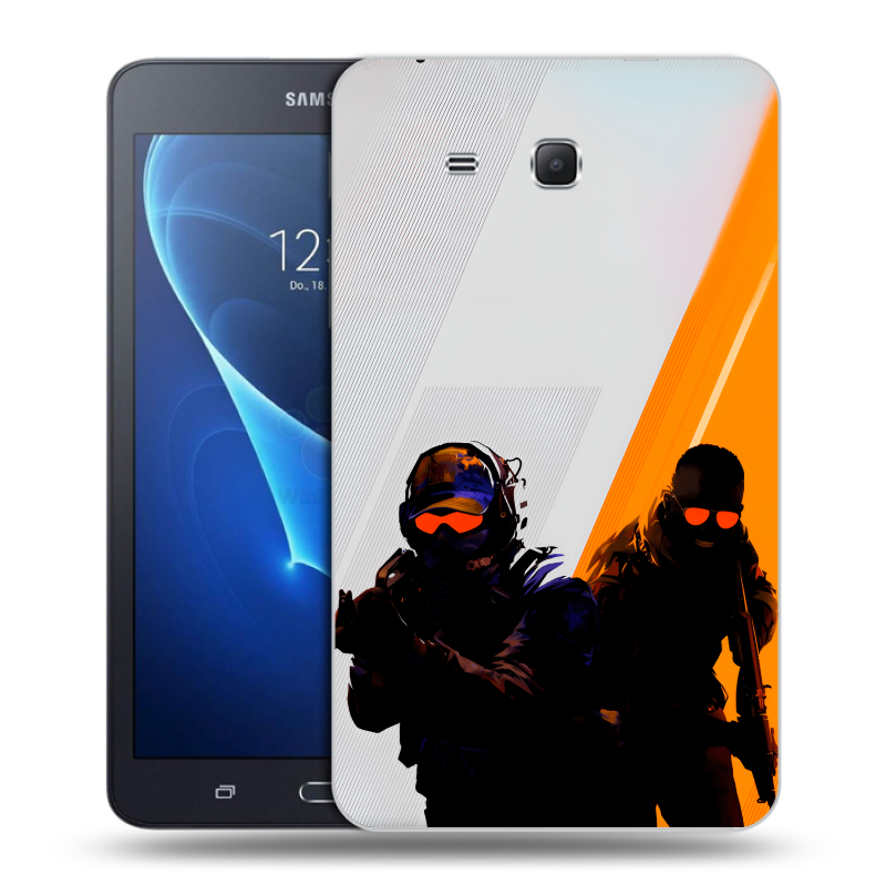 Силиконовый чехол на Samsung Galaxy Tab A 7 (2016) с принтом Контер страйк Counter strike Силиконовый чехол на Samsung Galaxy Tab A 7 (2016) с принтом Контер страйк Counter strike