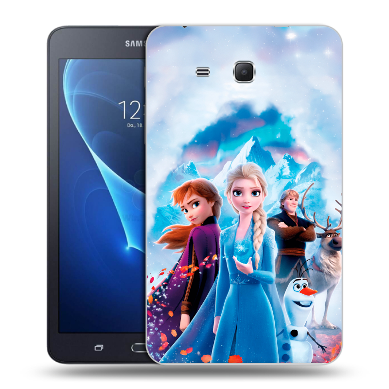 Силиконовый чехол на Samsung Galaxy Tab A 7 (2016) с принтом Холодное сердце Frozen Силиконовый чехол на Samsung Galaxy Tab A 7 (2016) с принтом Холодное сердце Frozen