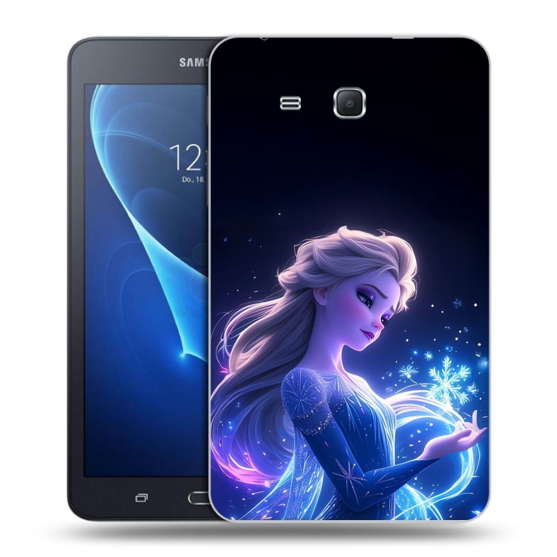 Силиконовый чехол на Samsung Galaxy Tab A 7 (2016) с принтом Холодное сердце Frozen Силиконовый чехол на Samsung Galaxy Tab A 7 (2016) с принтом Холодное сердце Frozen