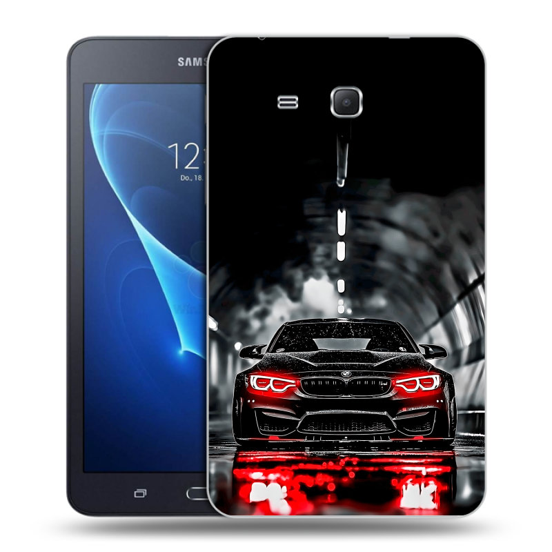 Силиконовый чехол на Samsung Galaxy Tab A 7 (2016) с принтом BMW БМВ Силиконовый чехол на Samsung Galaxy Tab A 7 (2016) с принтом BMW БМВ
