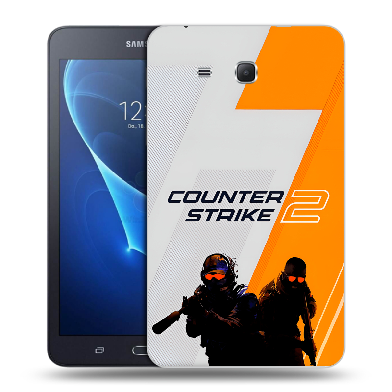 Силиконовый чехол на Samsung Galaxy Tab A 7 (2016) с принтом Counter Strike Силиконовый чехол на Samsung Galaxy Tab A 7 (2016) с принтом Counter Strike