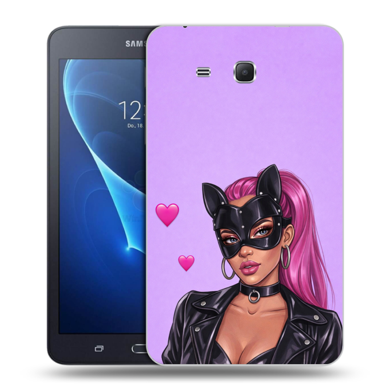 Силиконовый чехол на планшета Samsung Galaxy Tab A 7 (2016) с принтом женский Силиконовый чехол на планшета Samsung Galaxy Tab A 7 (2016) с принтом женский
