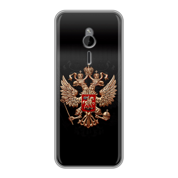Силиконовый чехол на Nokia 230 с принтом Герб России Силиконовый чехол на Nokia 230 с принтом Герб России