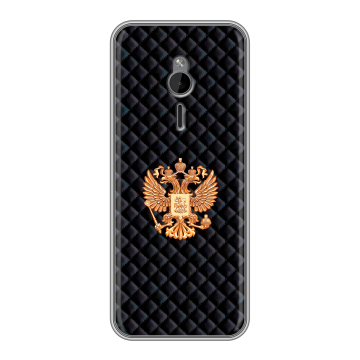 Силиконовый чехол на Nokia 230 с принтом Герб России принт