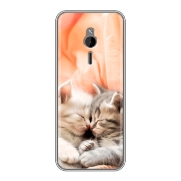 Силиконовый чехол на Nokia 230 с принтом Котята
