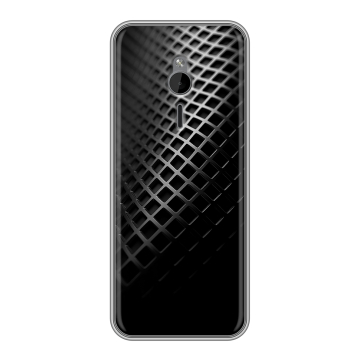 Силиконовый чехол на Nokia 230 с принтом Текстура металла
