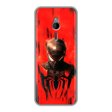Силиконовый чехол на Nokia 230 с принтом человек паук spiderman