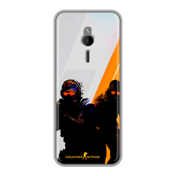 Силиконовый чехол на Nokia 230 с принтом Контер страйк Counter strike