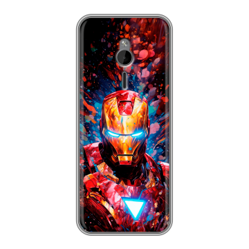 Силиконовый чехол на Nokia 230 с принтом Железный человек Ironman