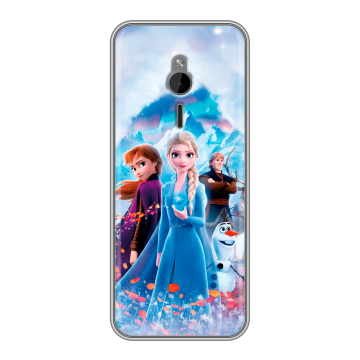 Силиконовый чехол на Nokia 230 с принтом Холодное сердце Frozen