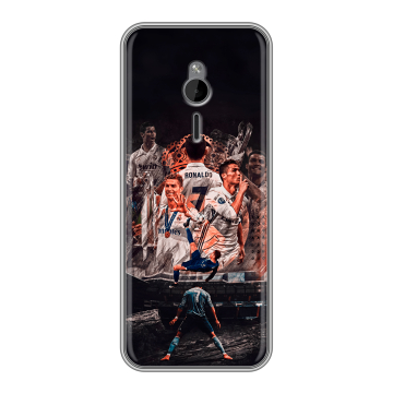 Силиконовый чехол на Nokia 230 с принтом Реал Роналдо Real Ronaldo Силиконовый чехол на Nokia 230 с принтом Реал Роналдо Real Ronaldo