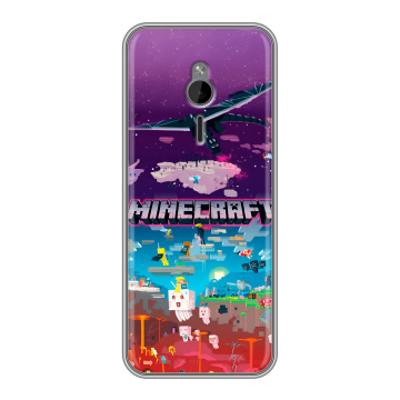 Силиконовый чехол на Nokia 230 с принтом Майнкрафт Minecraft Силиконовый чехол на Nokia 230 с принтом Майнкрафт Minecraft