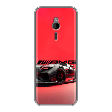 Силиконовый чехол на Nokia 230 с принтом Мерседес Mercedes AMG Силиконовый чехол на Nokia 230 с принтом Мерседес Mercedes AMG