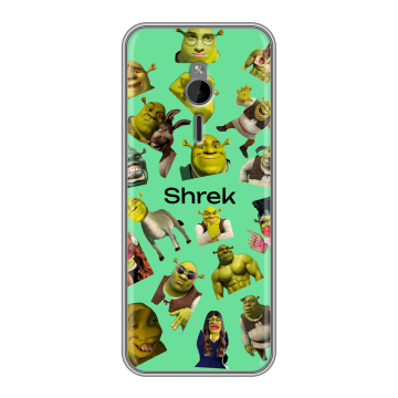 Силиконовый чехол на Nokia 230 с принтом Шрек Shrek Силиконовый чехол на Nokia 230 с принтом Шрек Shrek