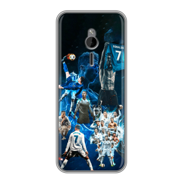 Силиконовый чехол на Nokia 230 с принтом Реал Роналдо Силиконовый чехол на Nokia 230 с принтом Реал Роналдо