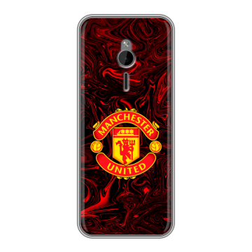 Силиконовый чехол на Nokia 230 с принтом Manchester United